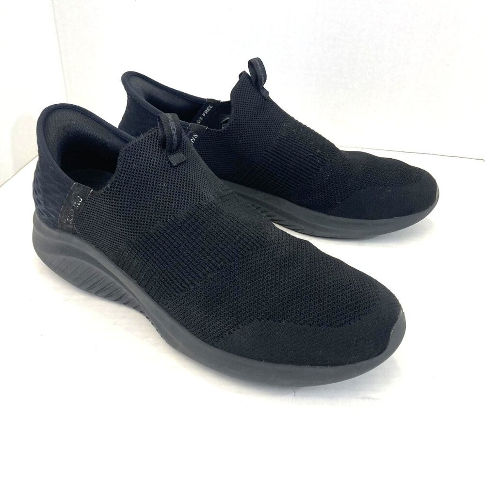 Skechers Slip-Ins Hands Free Shoes Mens Size 11 Black Mesh Sneakers SN 232450